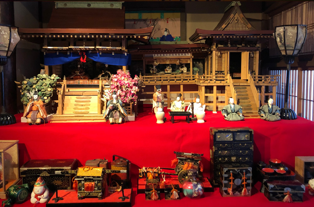 Hina and May dolls which date back to the Edo period